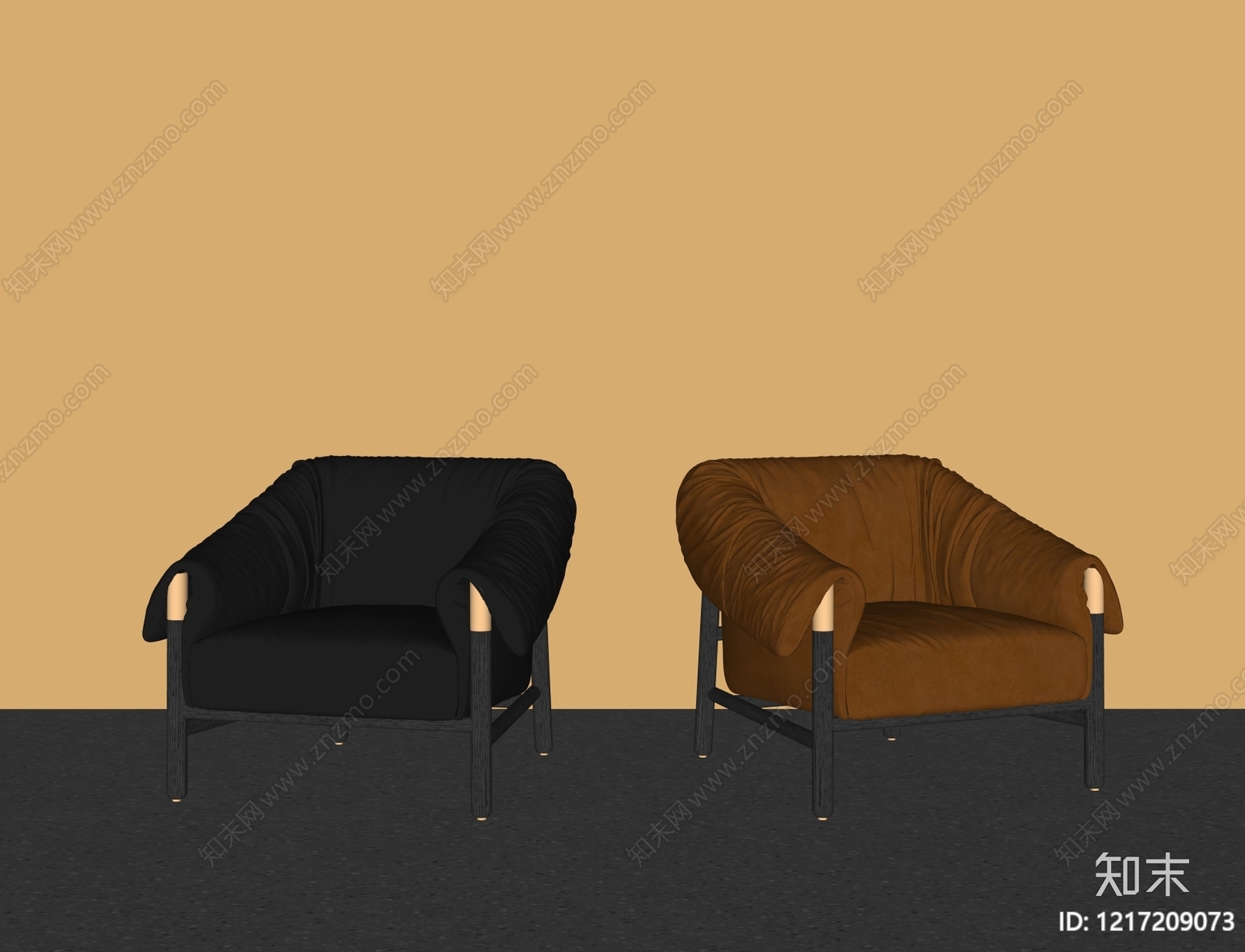 意式单人沙发SU模型下载【ID:1217209073】
