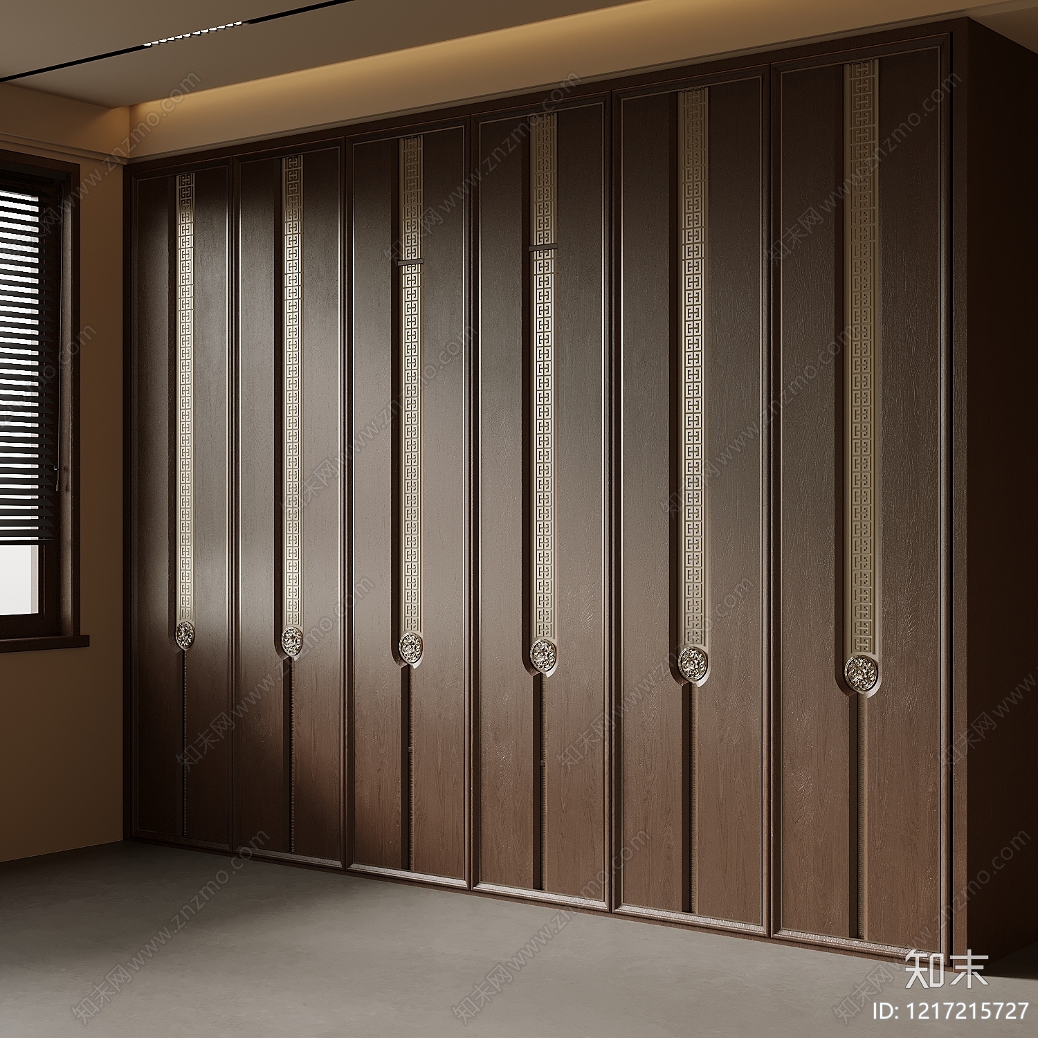 新中式衣柜3D模型下载【ID:1217215727】