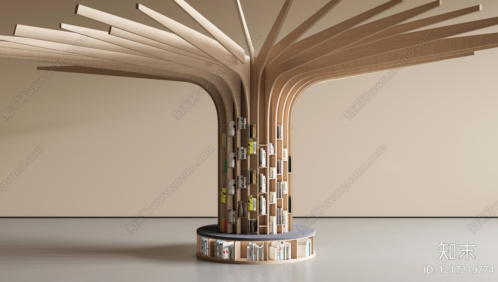 原木风柱子3D模型下载【ID:1217219774】