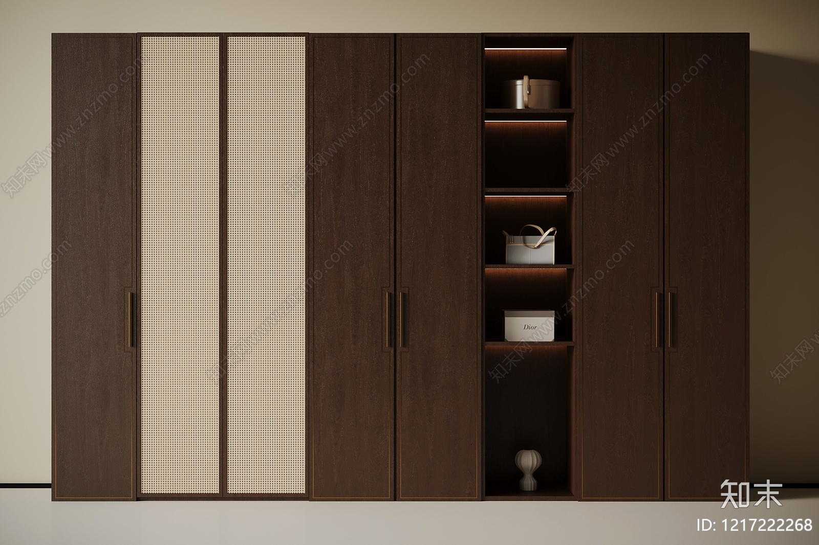 现代简约衣柜3D模型下载【ID:1217222268】