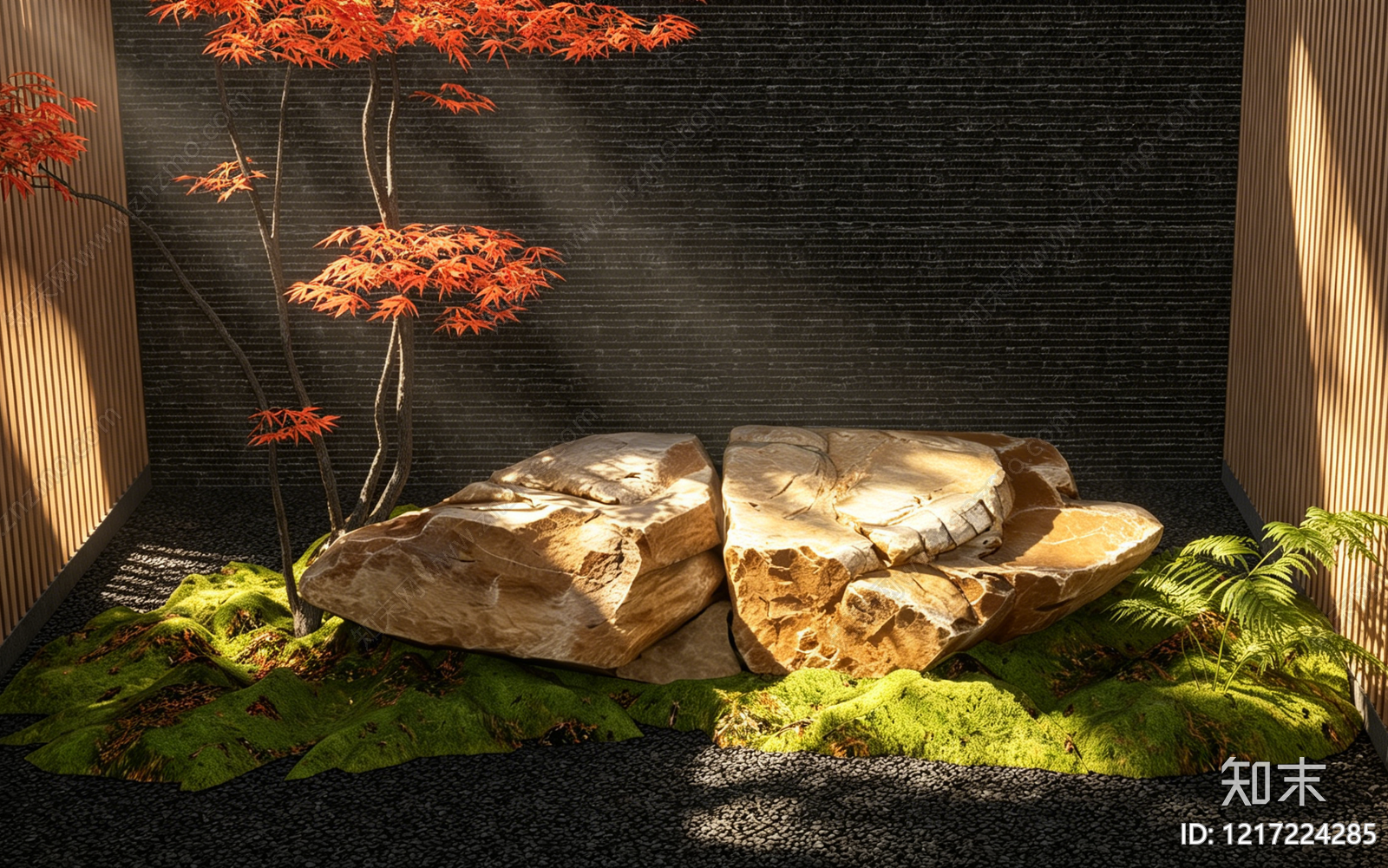 现代景观石SU模型下载【ID:1217224285】