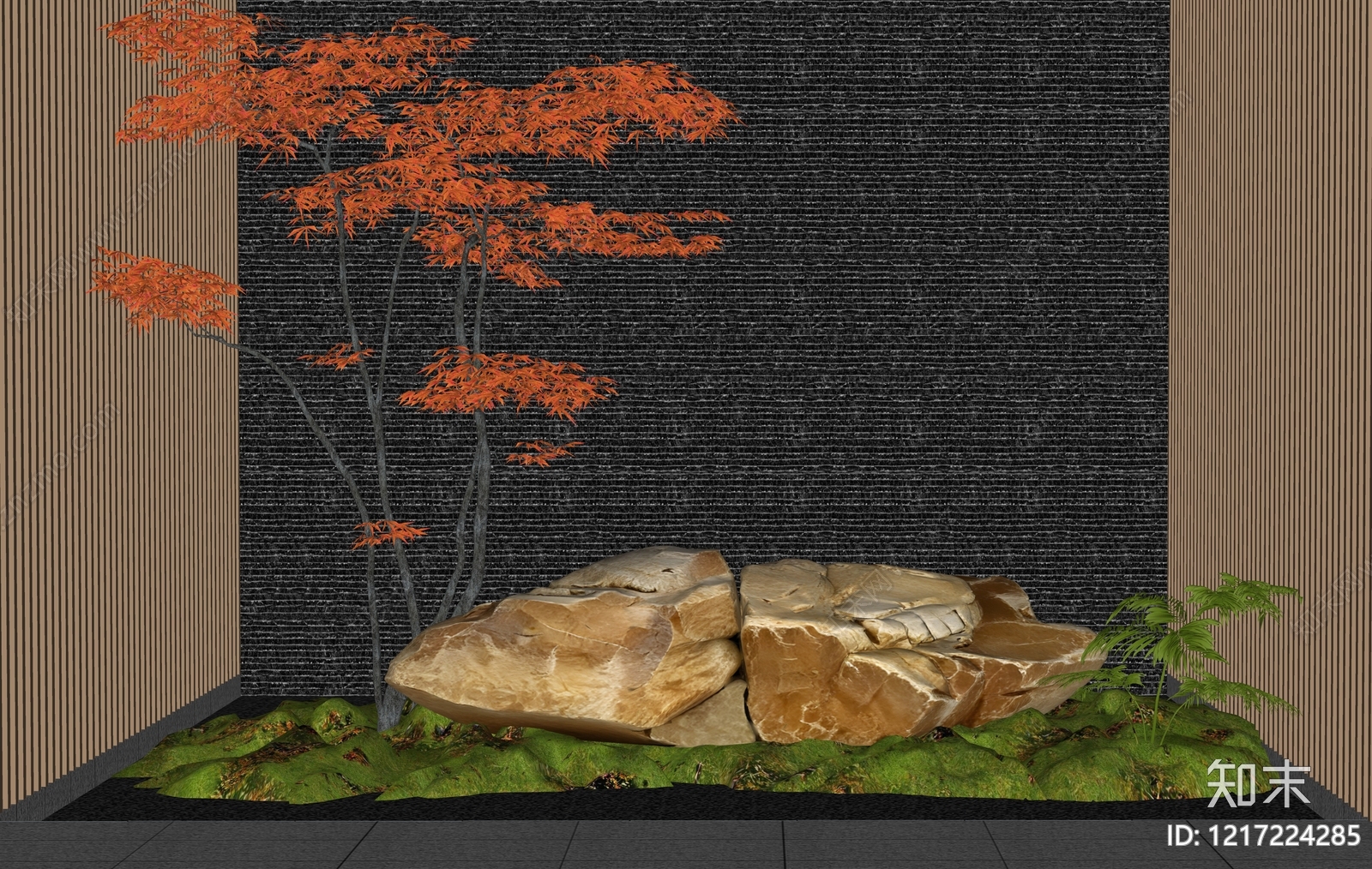 现代景观石SU模型下载【ID:1217224285】
