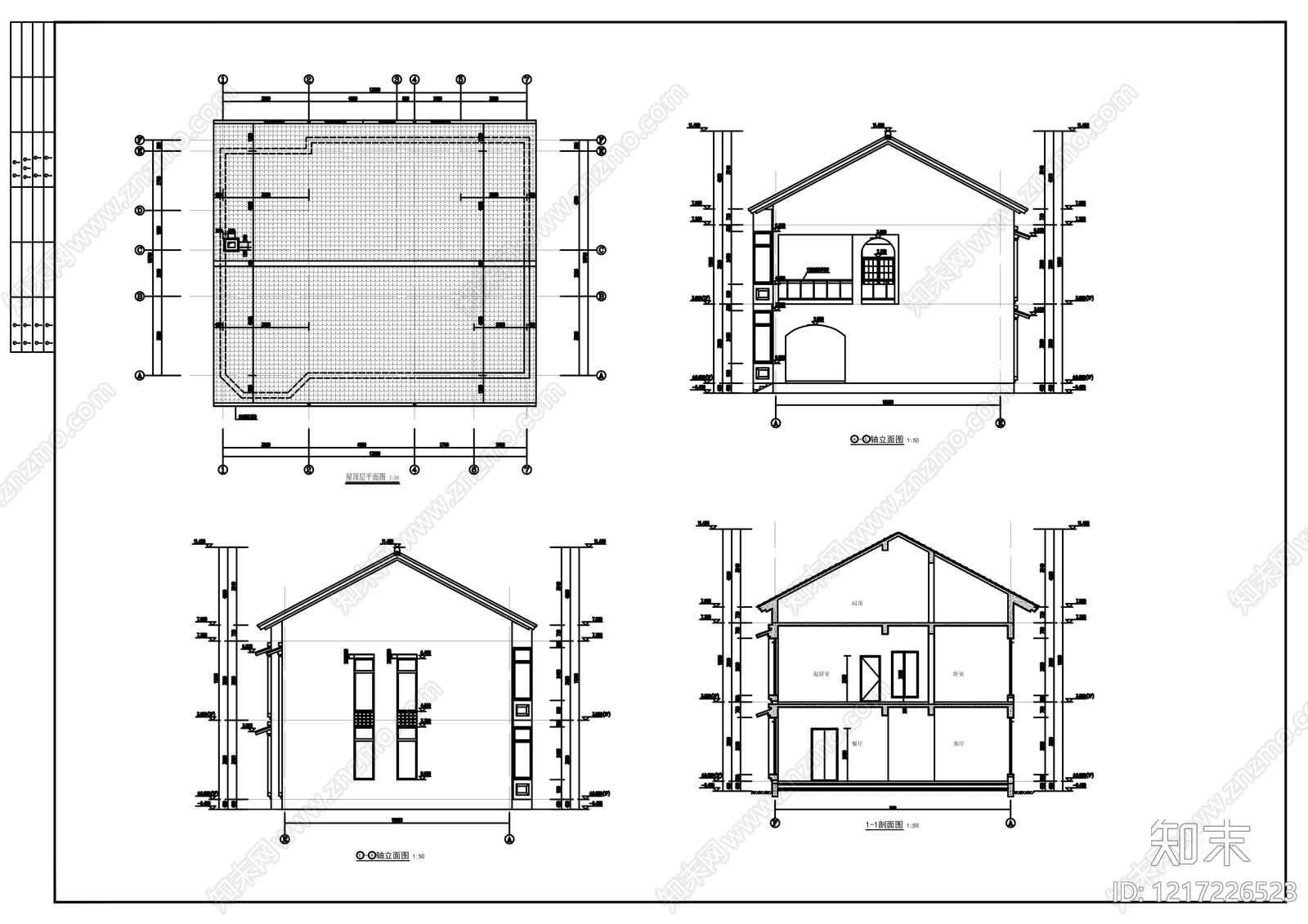 其他居住建筑cad施工图下载【ID:1217226523】