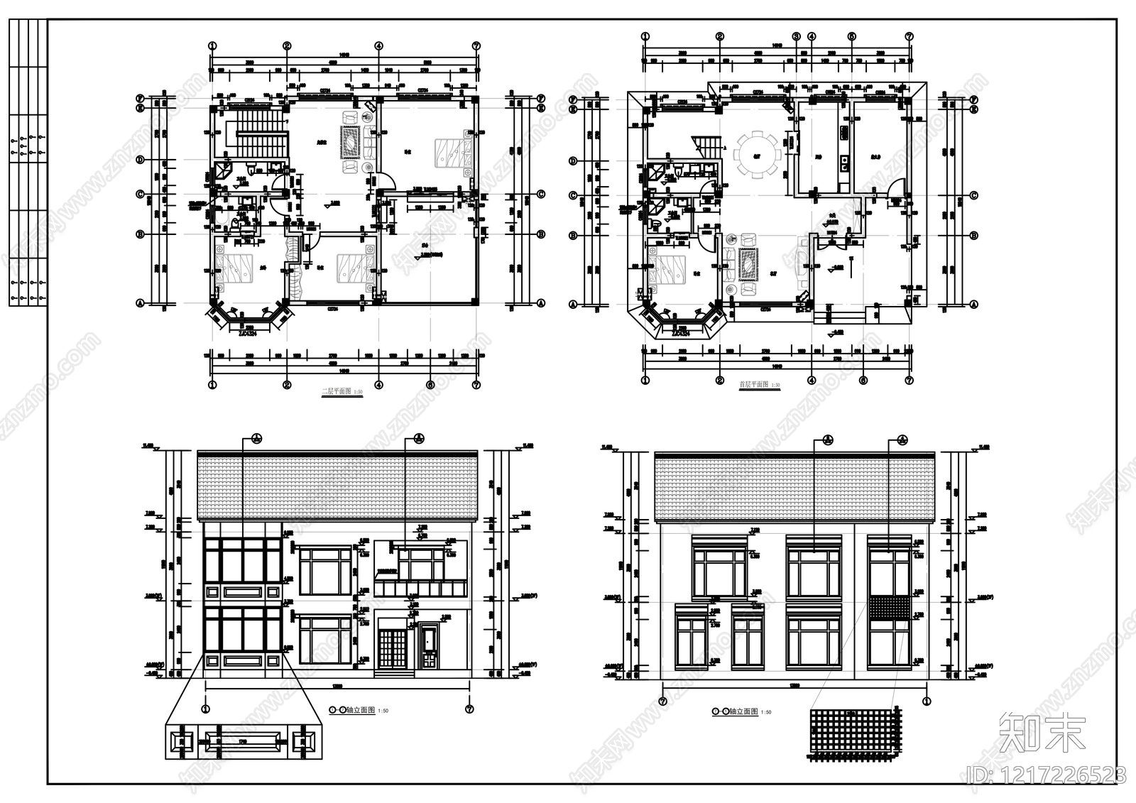 其他居住建筑cad施工图下载【ID:1217226523】
