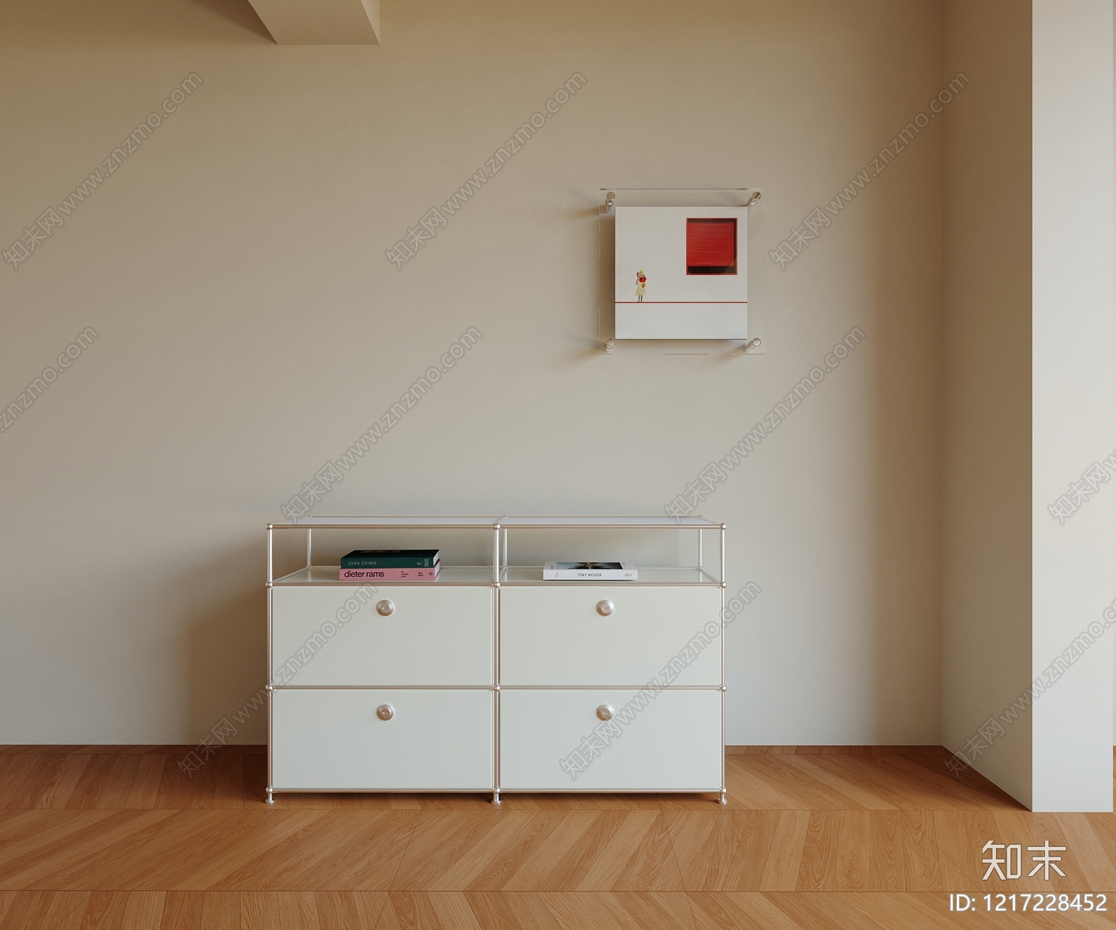 极简斗柜3D模型下载【ID:1217228452】