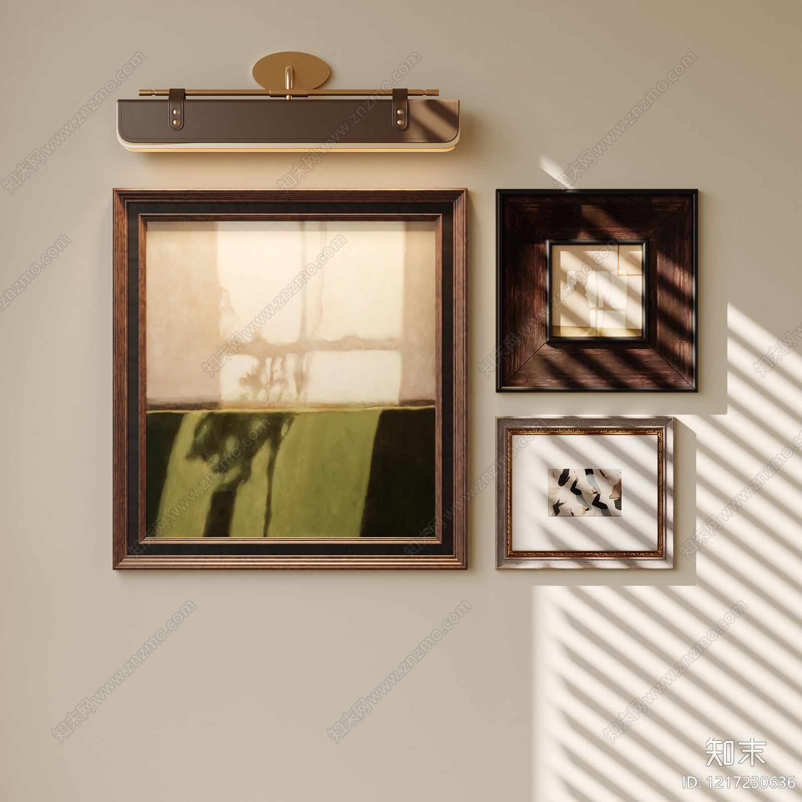 中古风挂画3D模型下载【ID:1217230636】