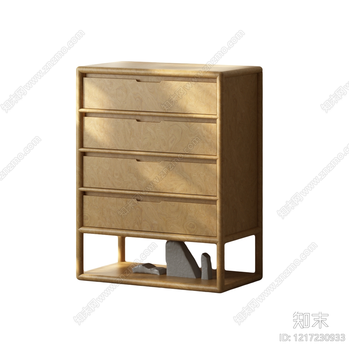 新中式斗柜3D模型下载【ID:1217230933】