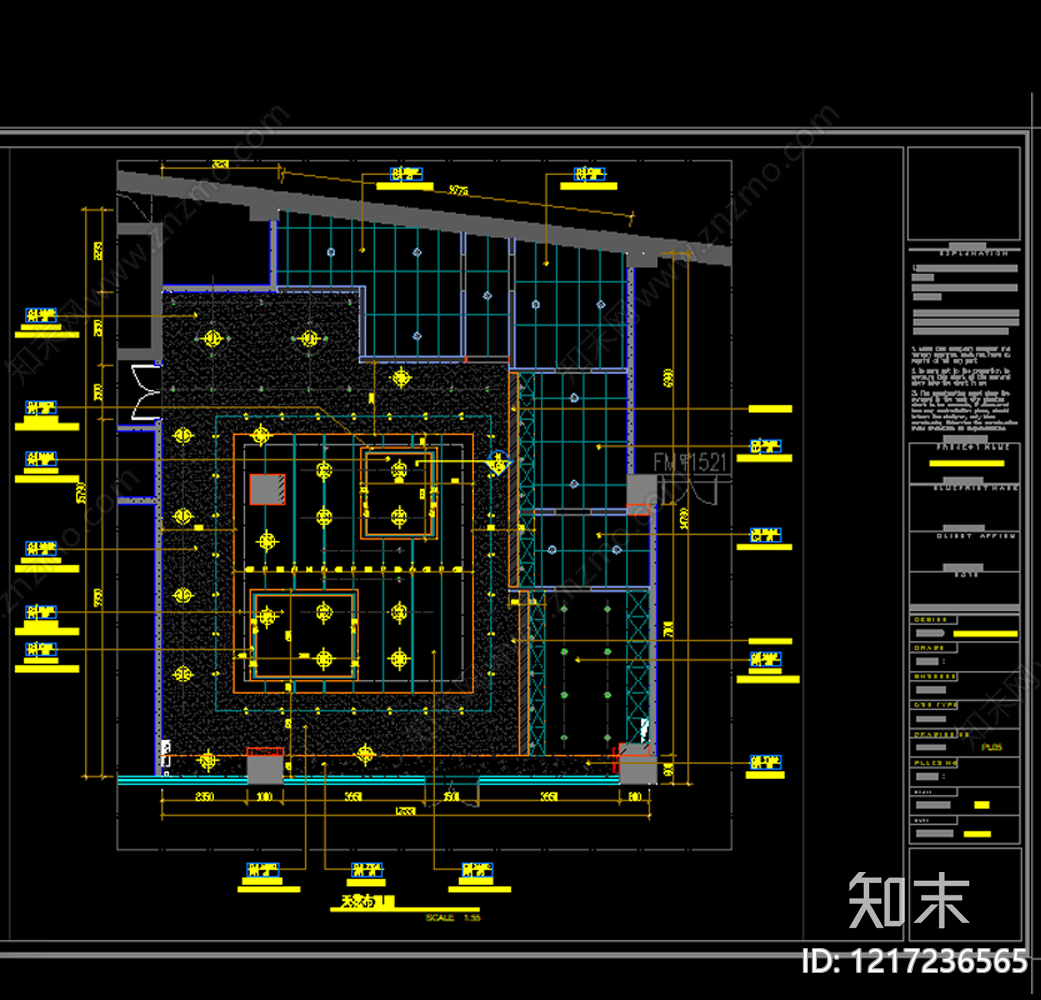 火锅店cad施工图下载【ID:1217236565】