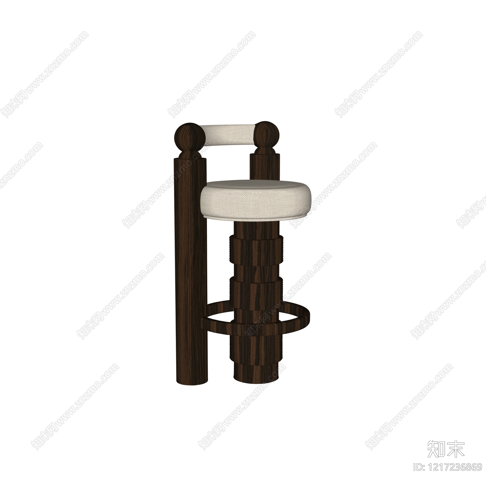 中古风吧椅SU模型下载【ID:1217236869】