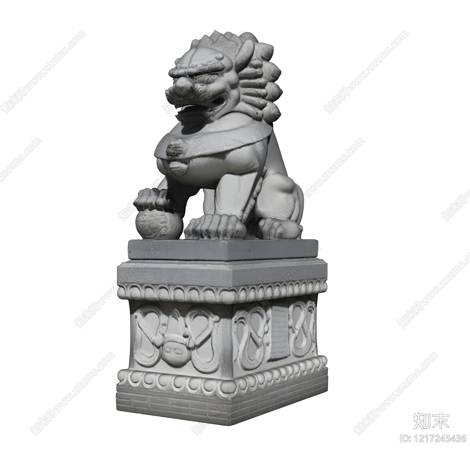 新中式雕塑SU模型下载【ID:1217245436】