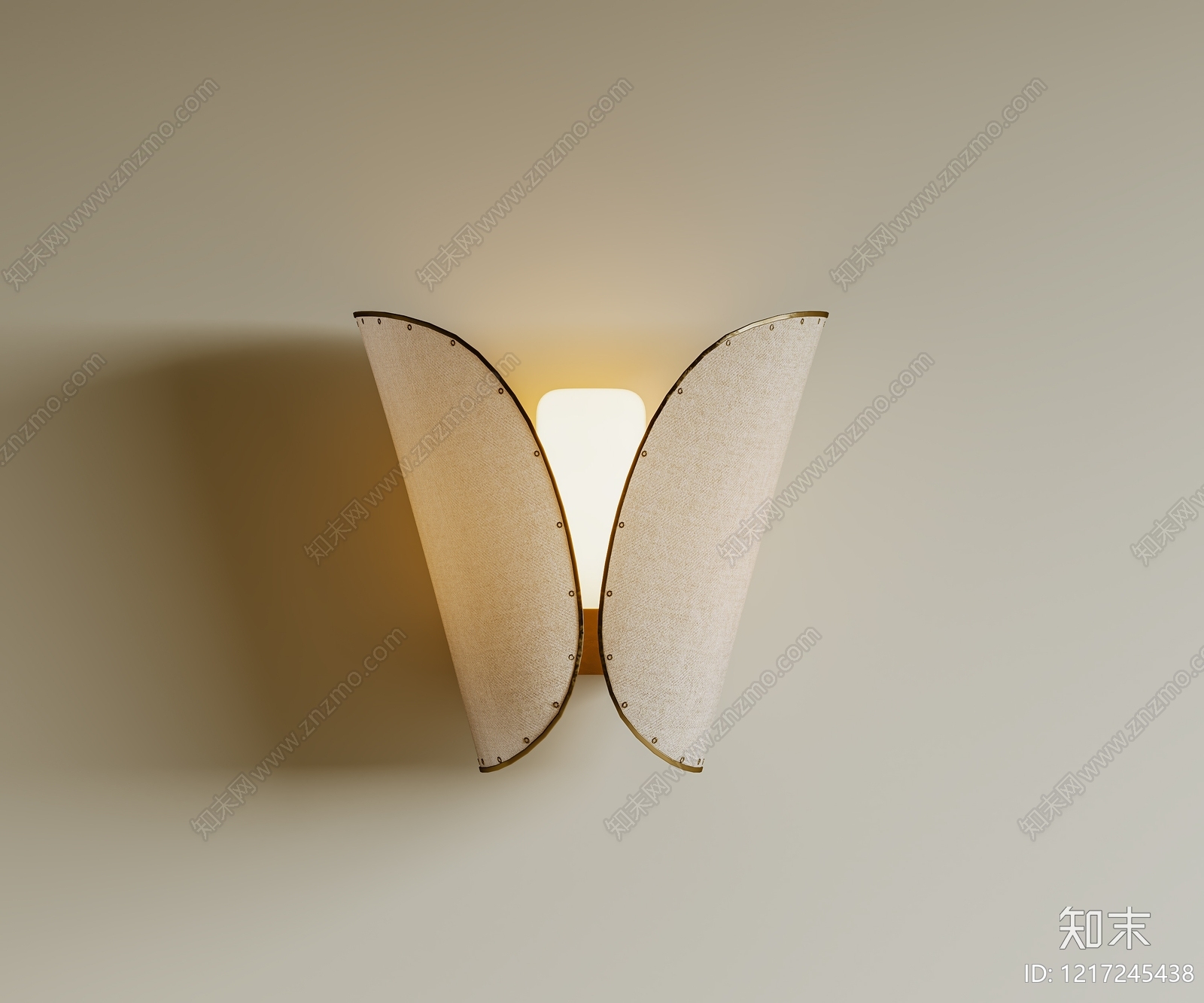 奶油风壁灯3D模型下载【ID:1217245438】