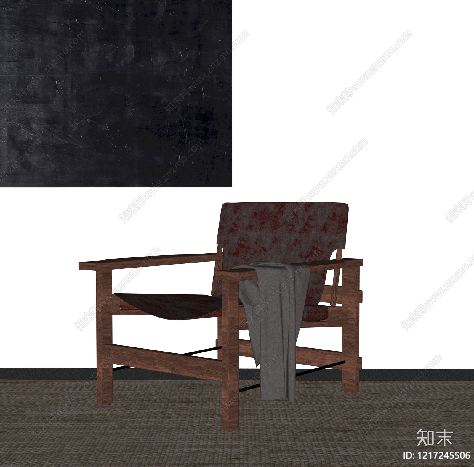中古风休闲椅SU模型下载【ID:1217245506】