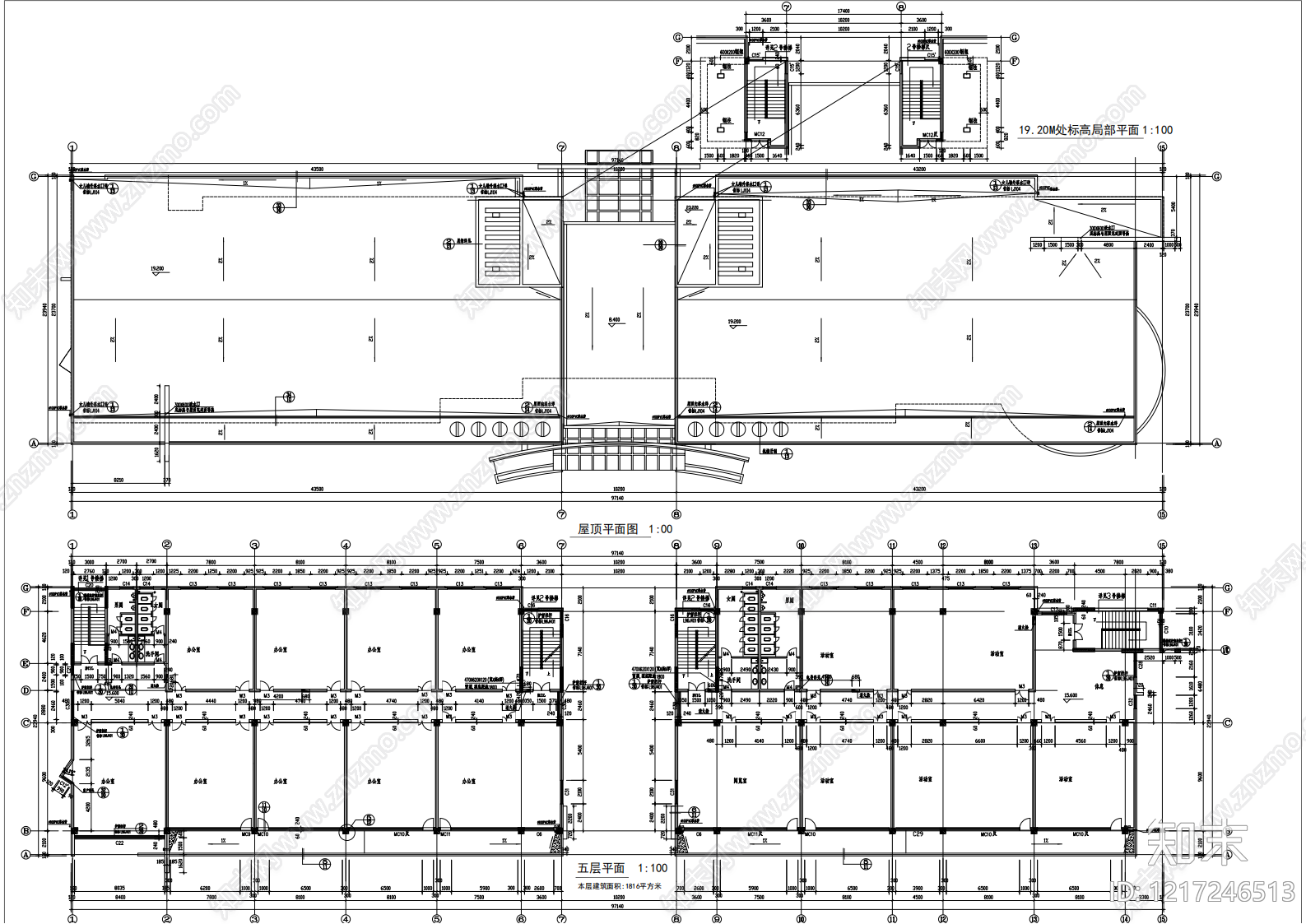 学校建筑cad施工图下载【ID:1217246513】