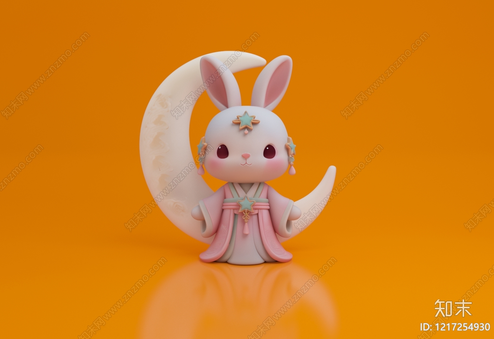 新中式雕塑摆件3D模型下载【ID:1217254930】
