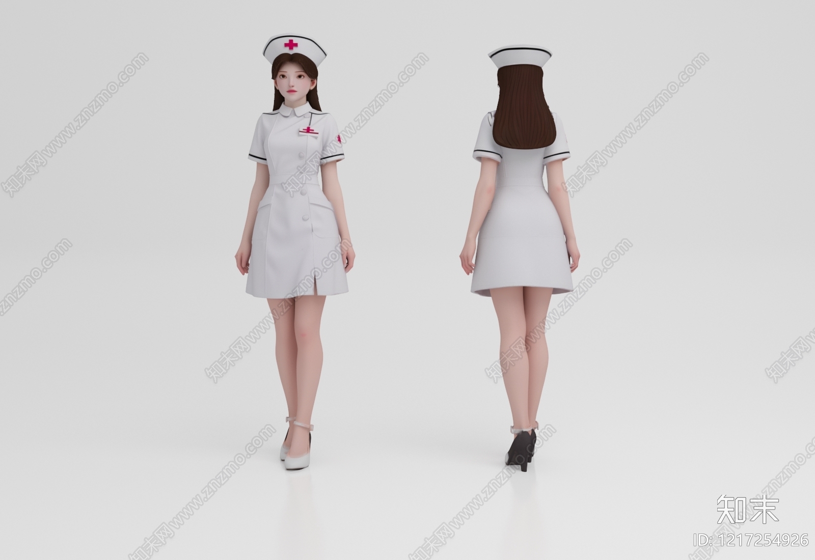 现代简约虚拟人物3D模型下载【ID:1217254926】