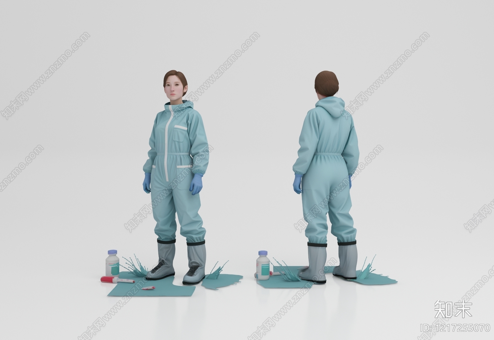 极简虚拟人物3D模型下载【ID:1217255070】