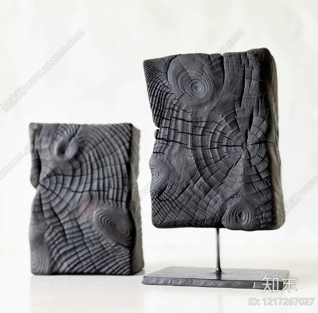 侘寂雕塑摆件3D模型下载【ID:1217267027】