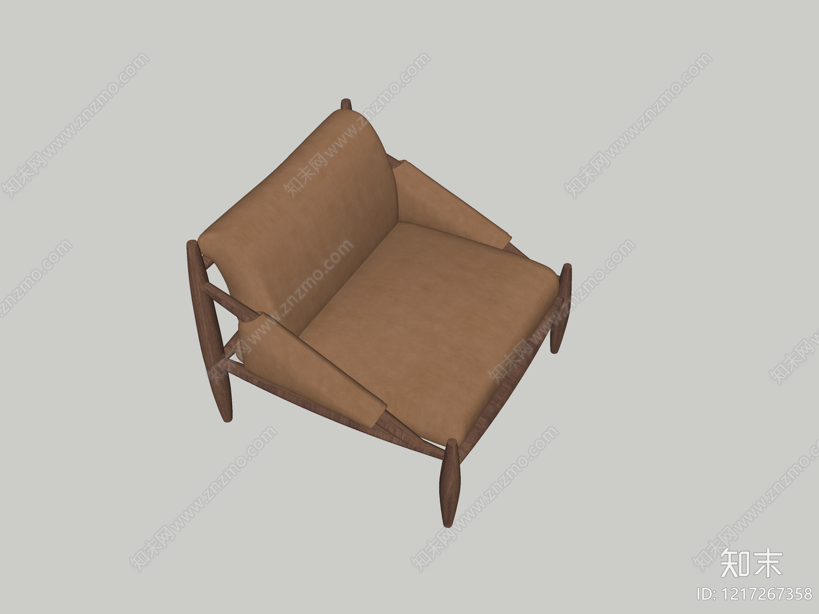 中古风单人沙发SU模型下载【ID:1217267358】