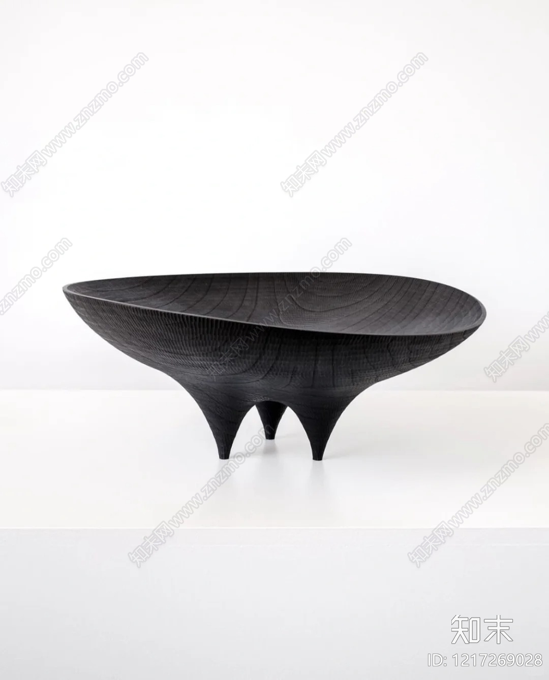 极简雕塑摆件3D模型渲染效果图