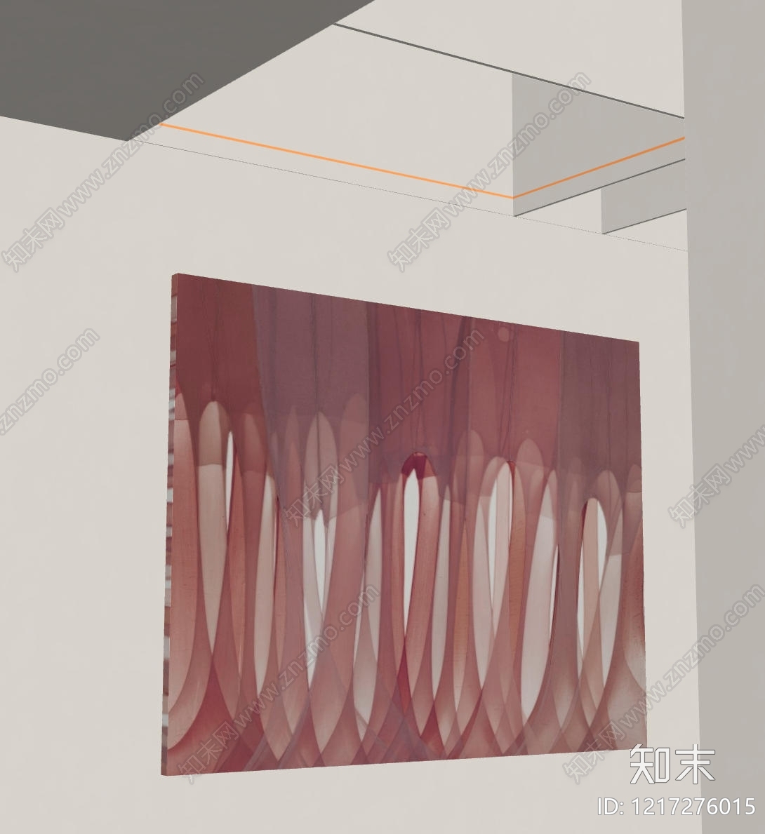 侘寂风抽象画SU模型下载【ID:1217276015】