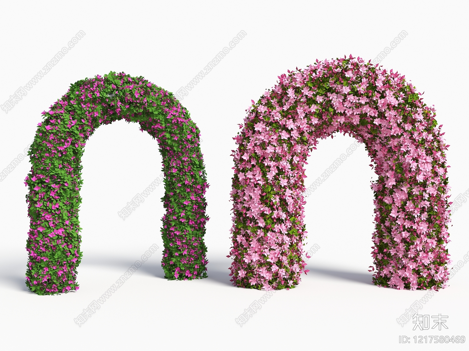 植物造型艺术垂直绿化SU模型草图