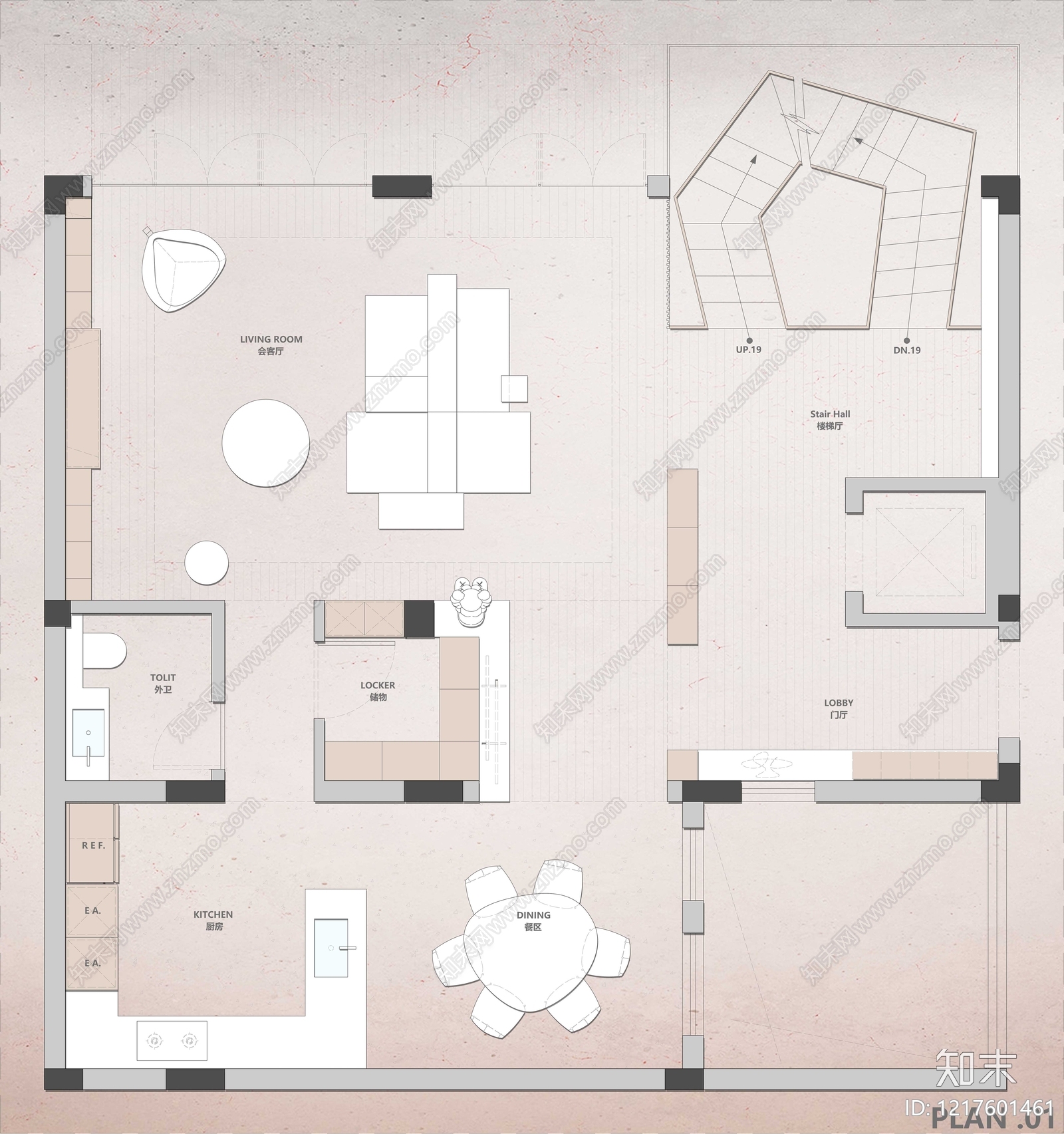 别墅cad施工图下载【ID:1217601461】