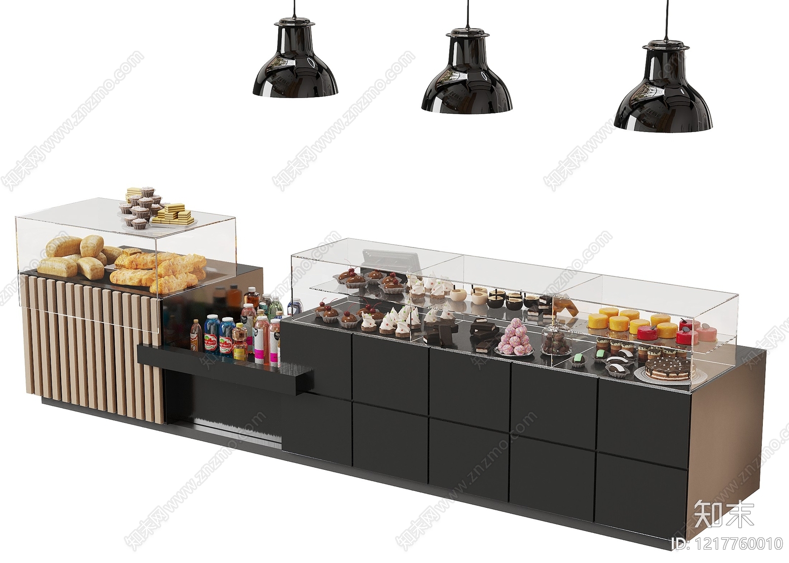 现代简约甜品面包店3D模型下载【ID:1217760010】