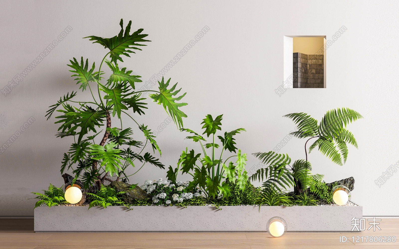 现代简约花箱3D模型下载【ID:1217806280】