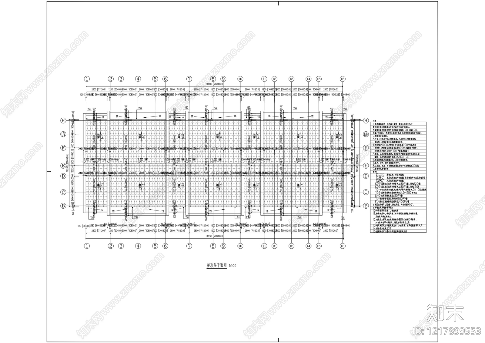 别墅建筑cad施工图下载【ID:1217899553】