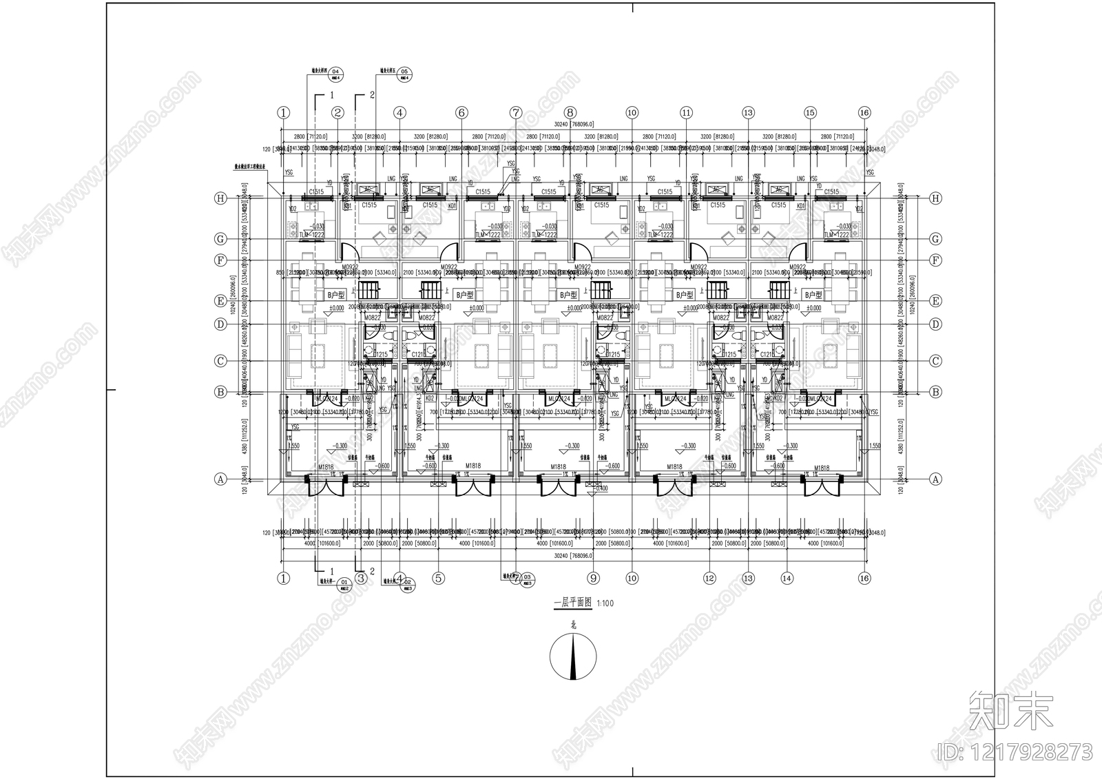 别墅建筑CAD图纸