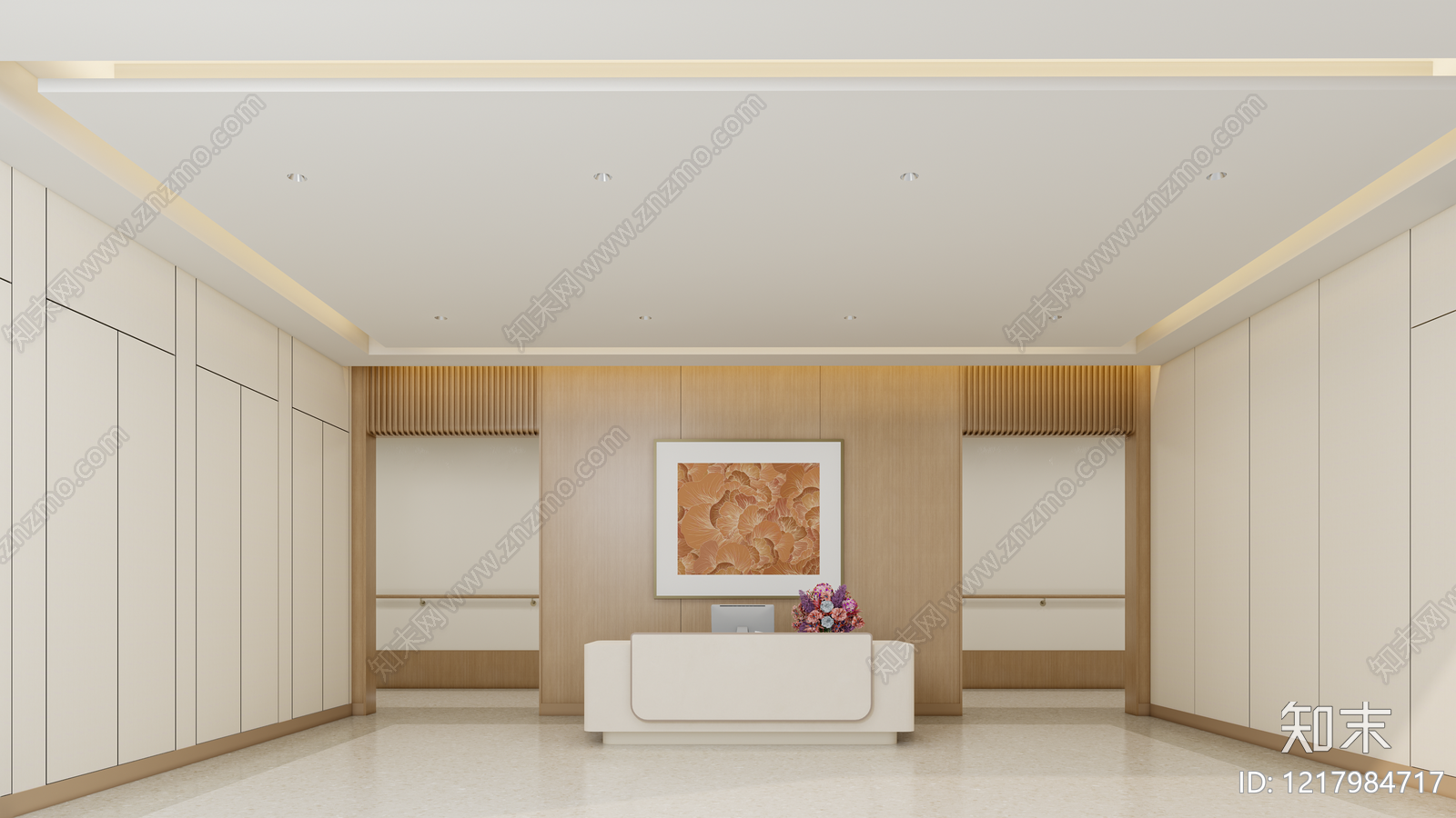 现代酒店大堂SU模型下载【ID:1217984717】