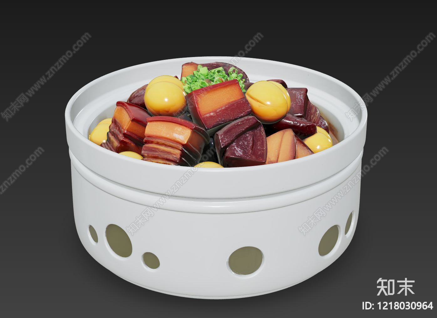 新中式餐具3D模型下载【ID:1218030964】