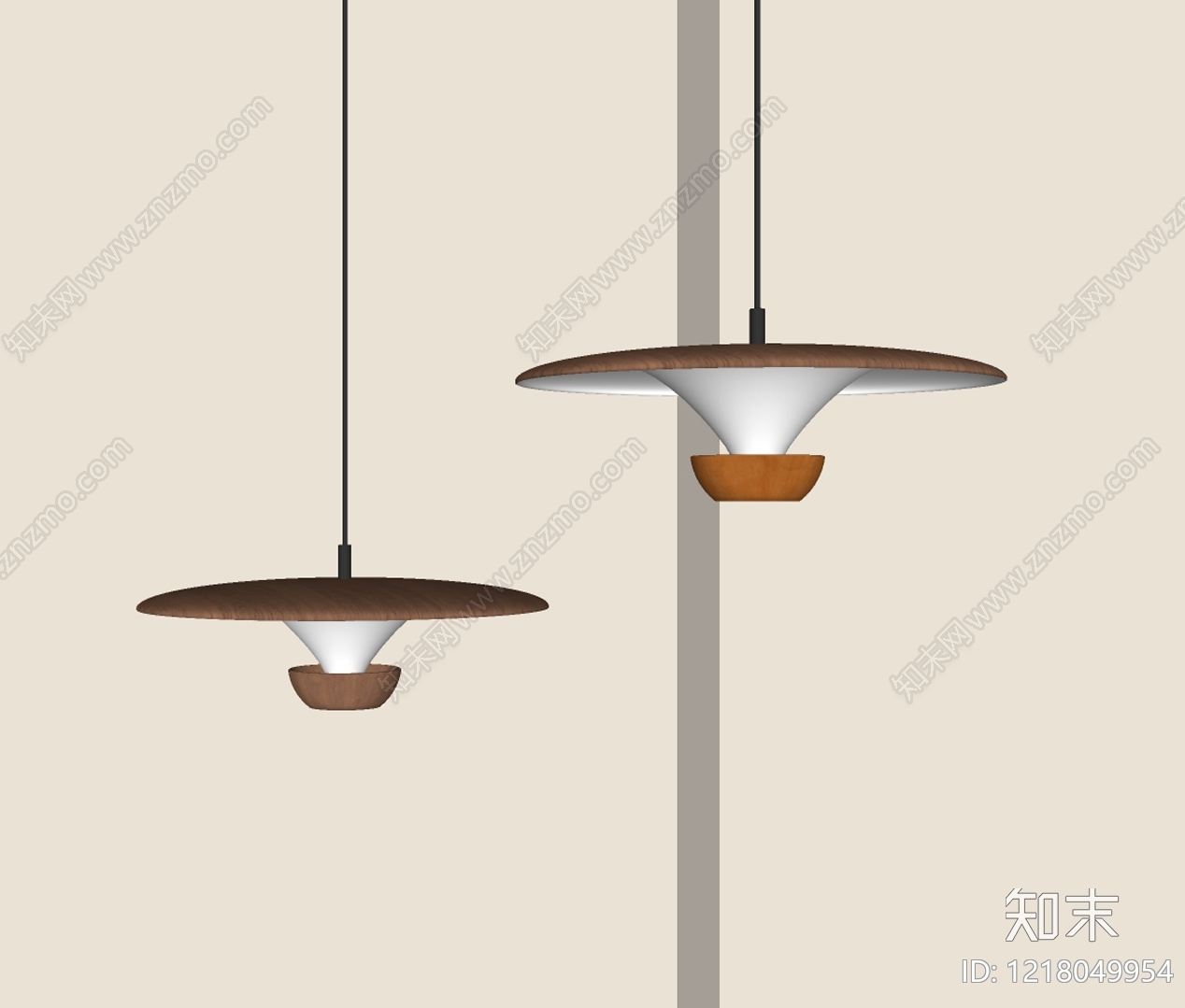 现代吊灯SU模型下载【ID:1218049954】