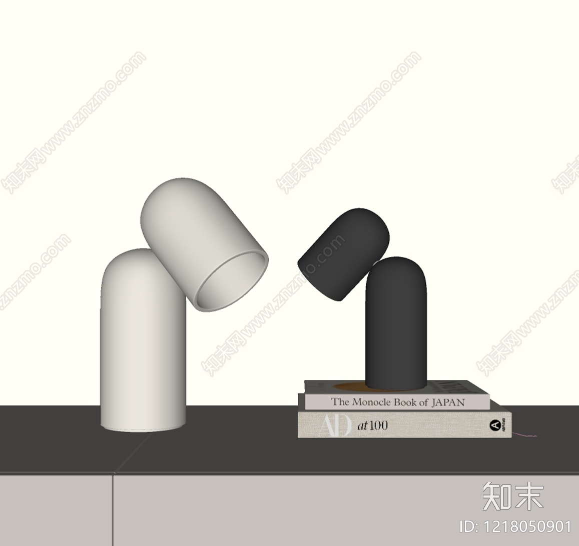 极简台灯SU模型下载【ID:1218050901】