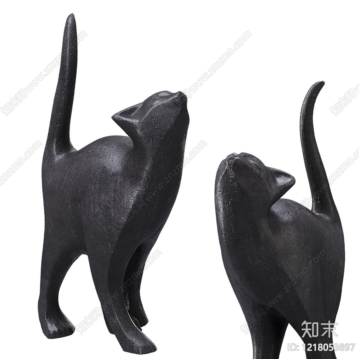 极简雕塑摆件3D模型下载【ID:1218053897】