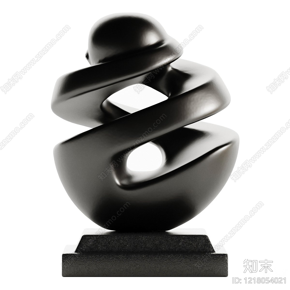 极简主义雕塑摆件3D模型下载【ID:1218054021】