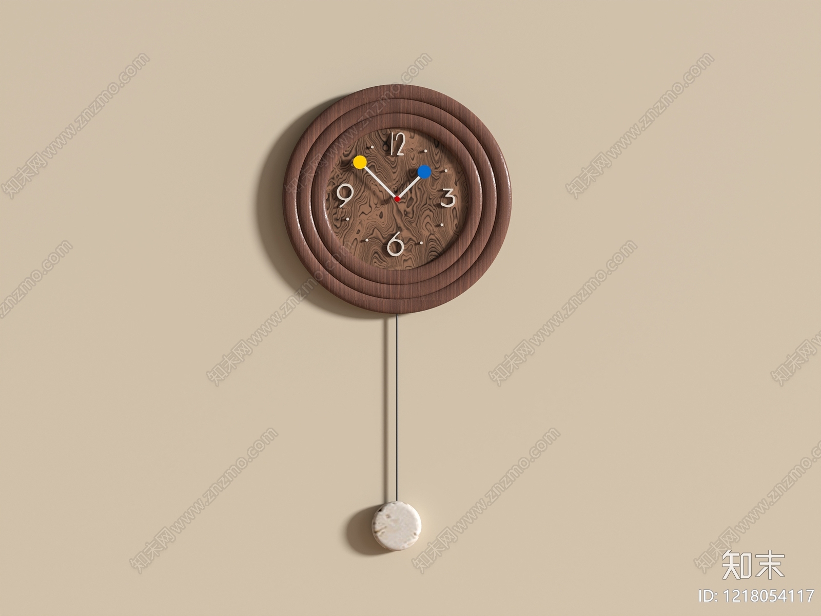 现代钟表3D模型下载【ID:1218054117】