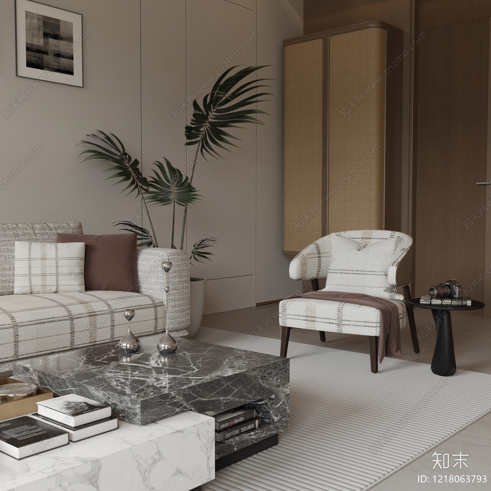 现代简约董事长办公室3D模型下载【ID:1218063793】