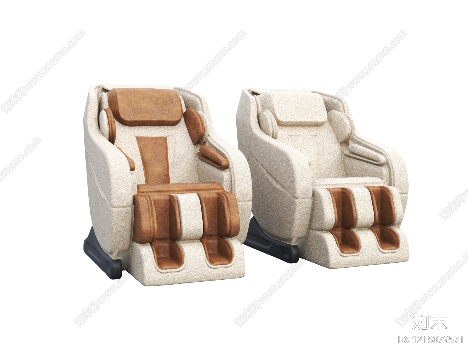 现代简约按摩椅3D模型渲染效果图