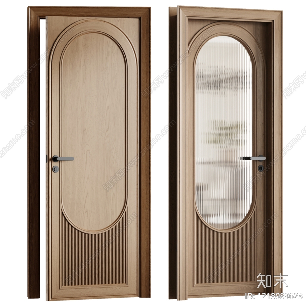 原木风单开门3D模型下载【ID:1218089623】