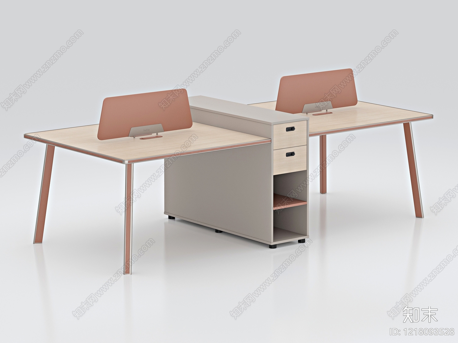 现代简约办公桌3D模型下载【ID:1218093528】