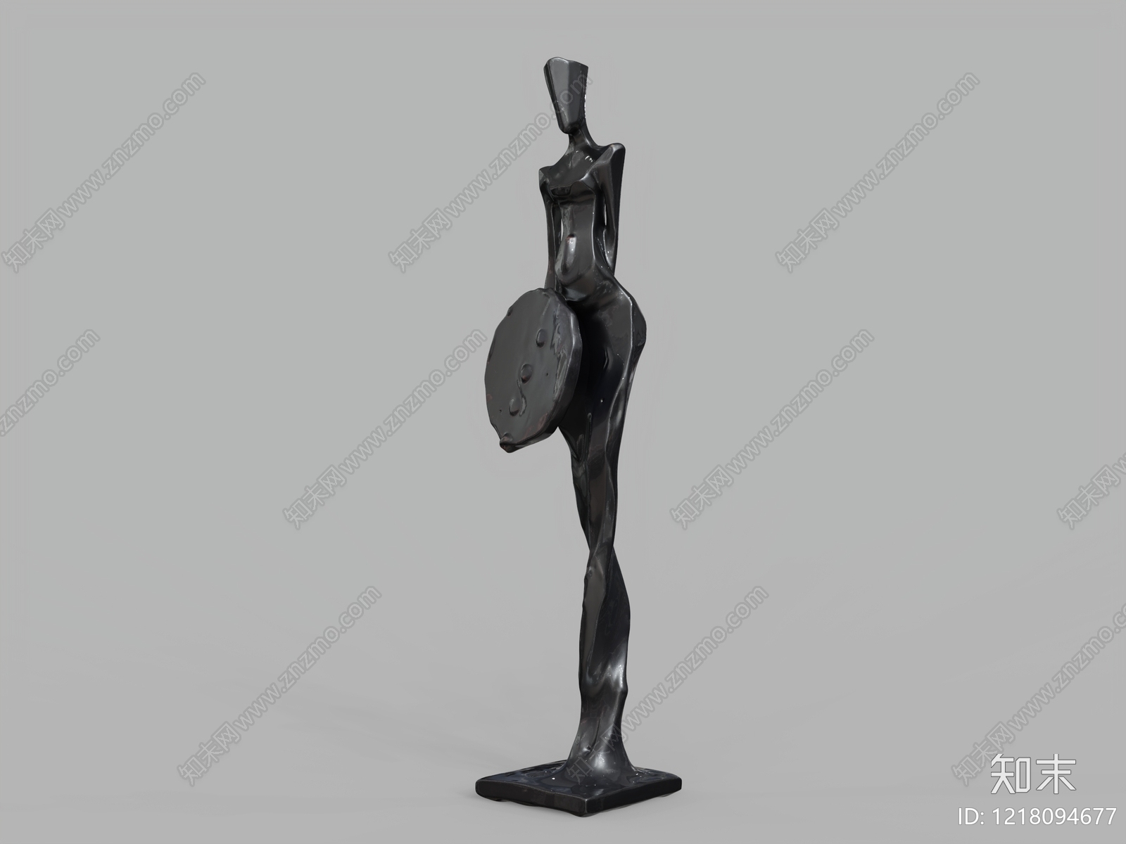 极简主义雕塑雕塑摆件3D模型下载【ID:1218094677】