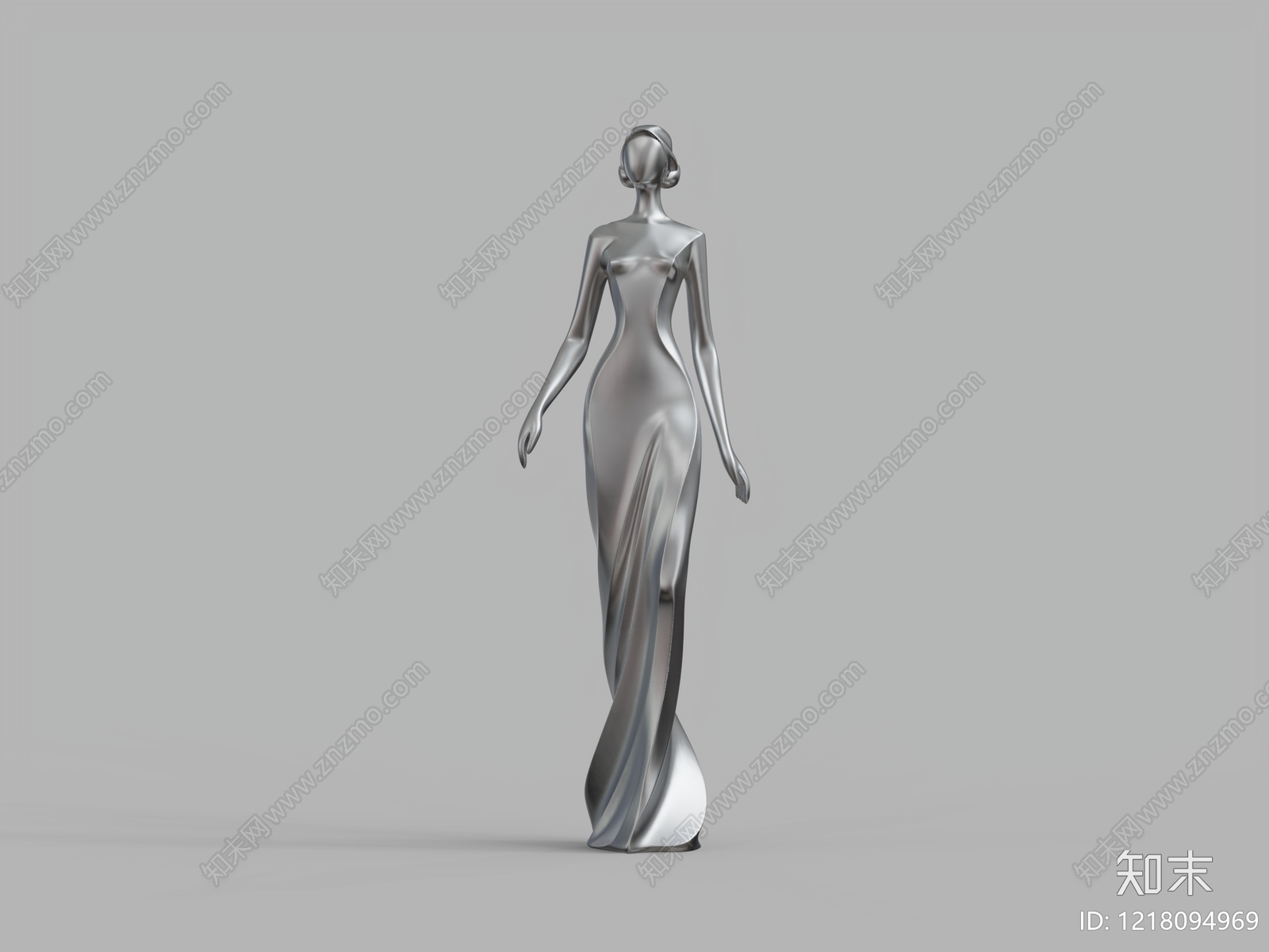 极简主义雕塑摆件3D模型下载【ID:1218094969】