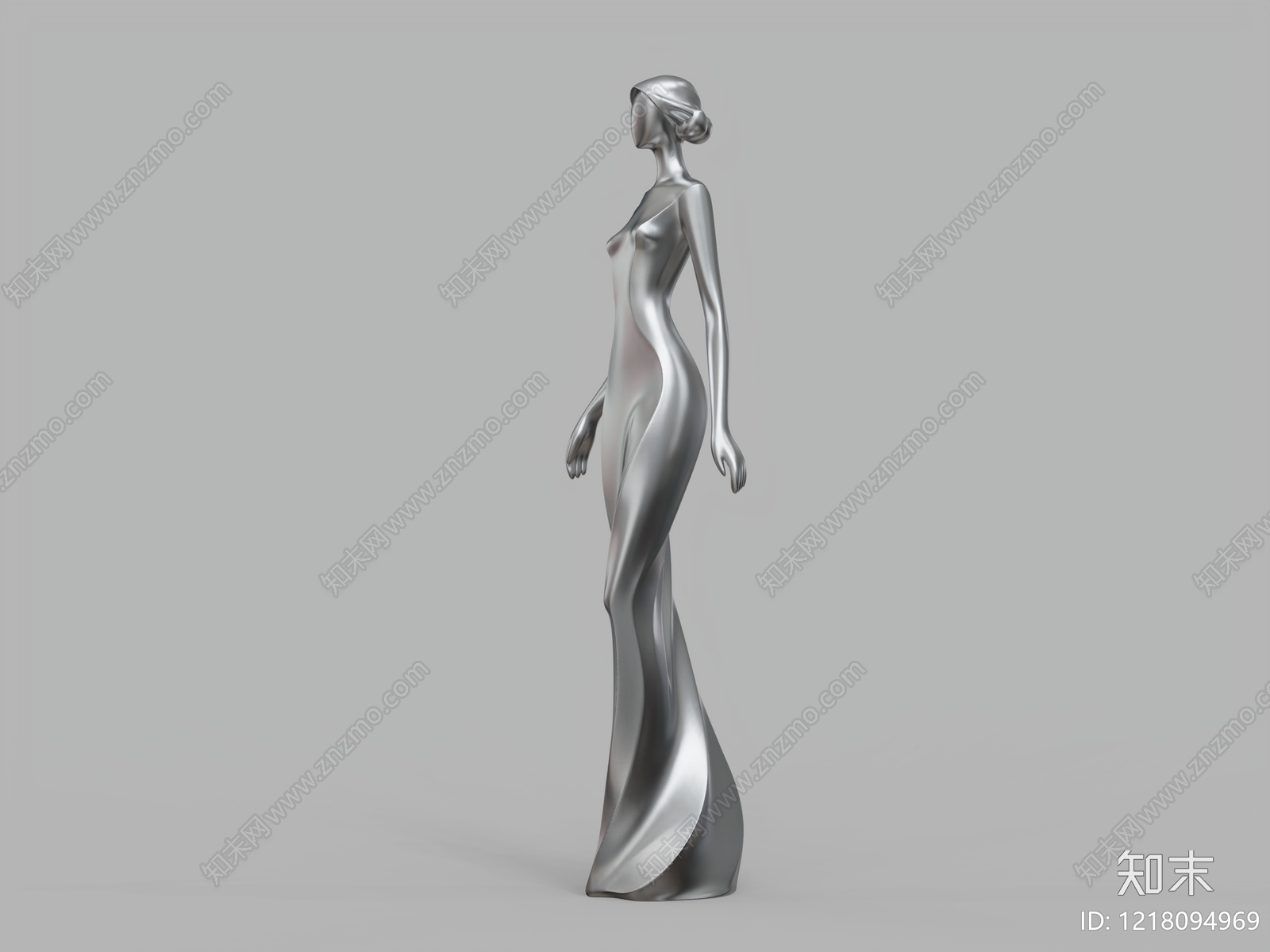 极简主义雕塑摆件3D模型下载【ID:1218094969】