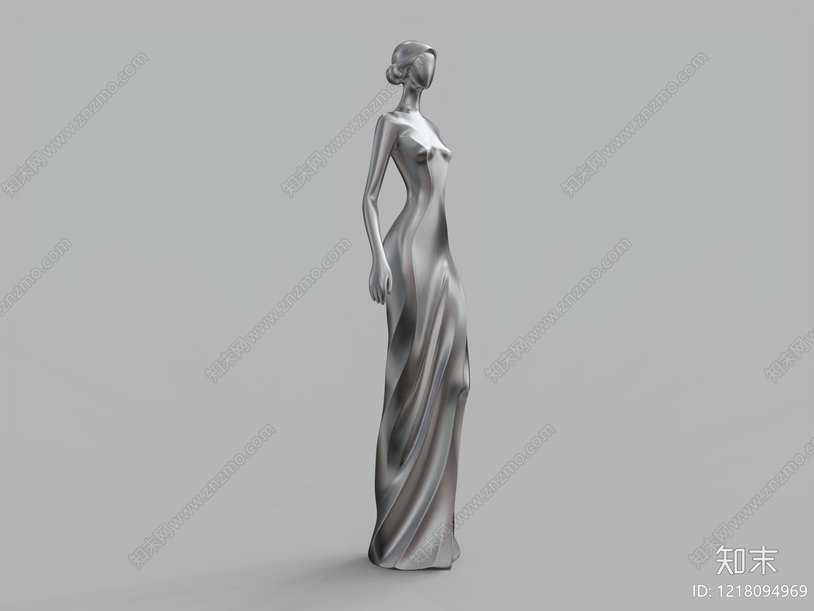 极简主义雕塑摆件3D模型下载【ID:1218094969】
