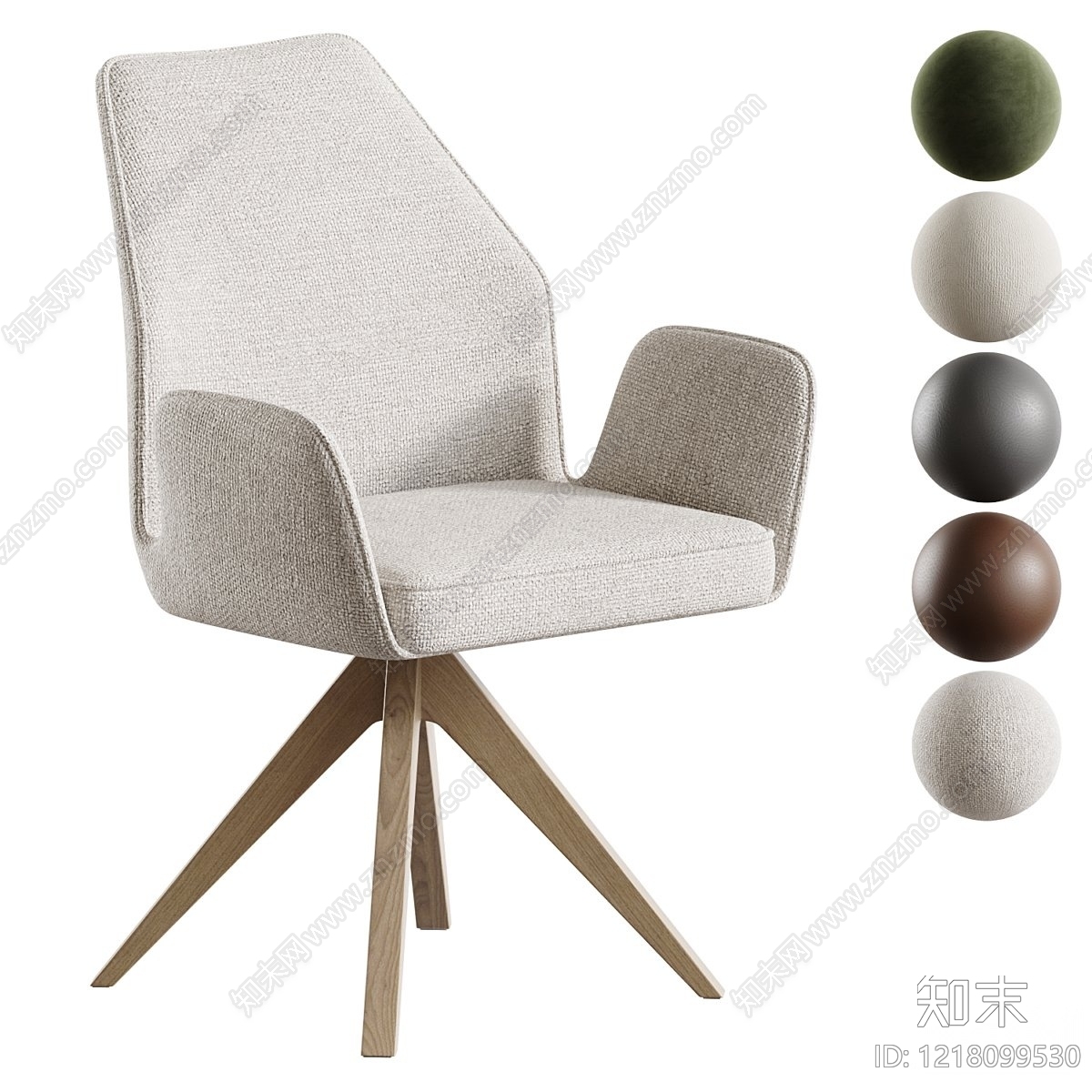现代简约办公椅3D模型下载【ID:1218099530】