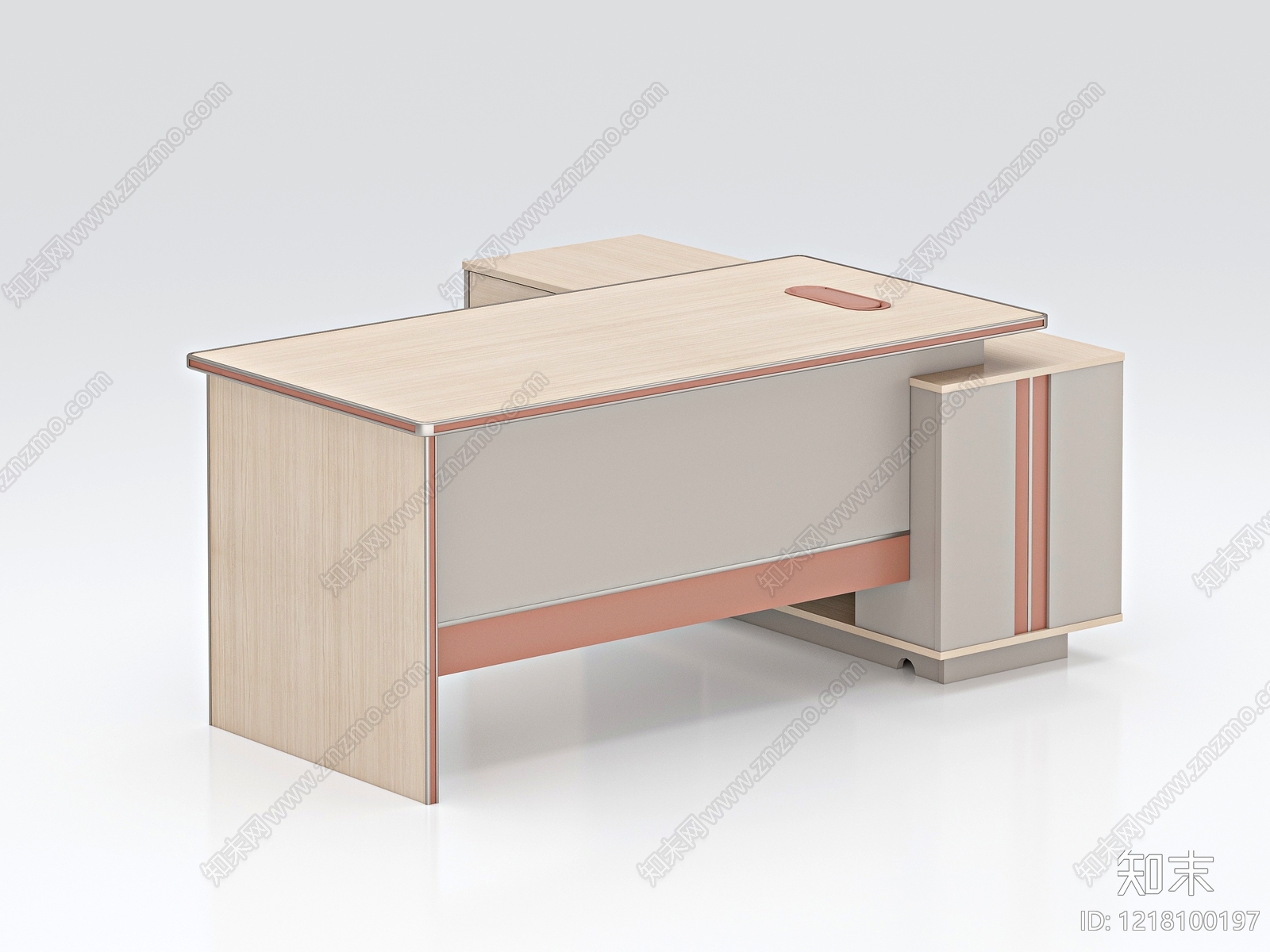 现代简约办公桌3D模型下载【ID:1218100197】