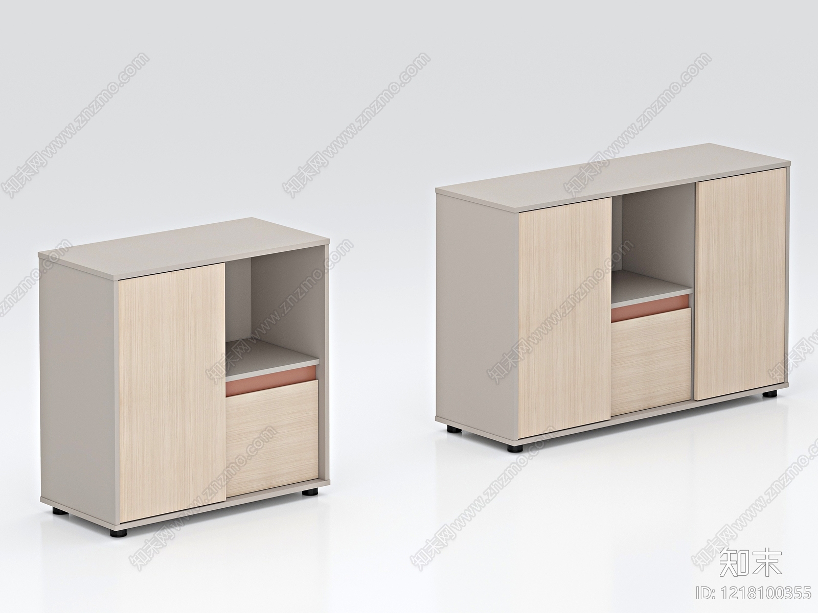 现代简约储物柜3D模型下载【ID:1218100355】