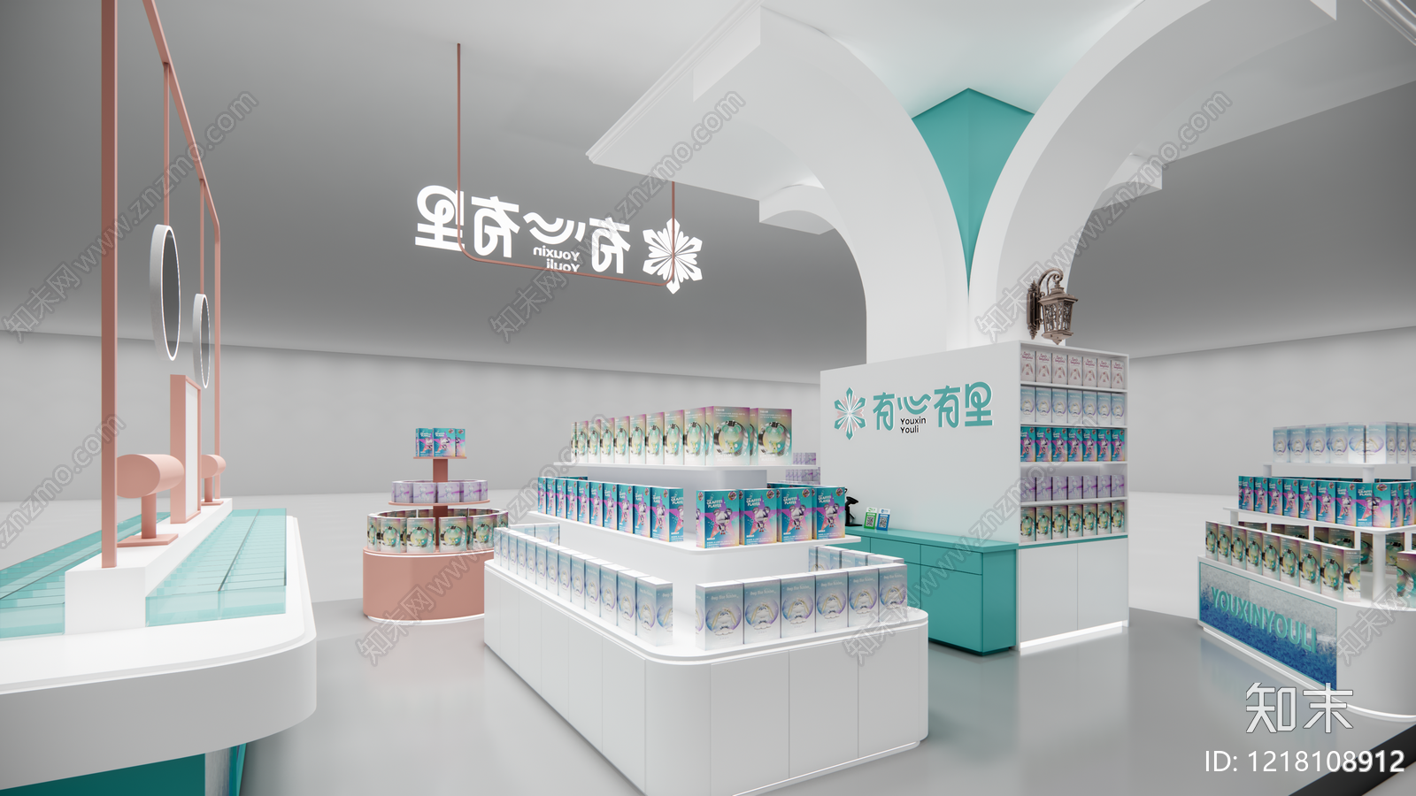 现代简约文创展台SU模型下载【ID:1218108912】