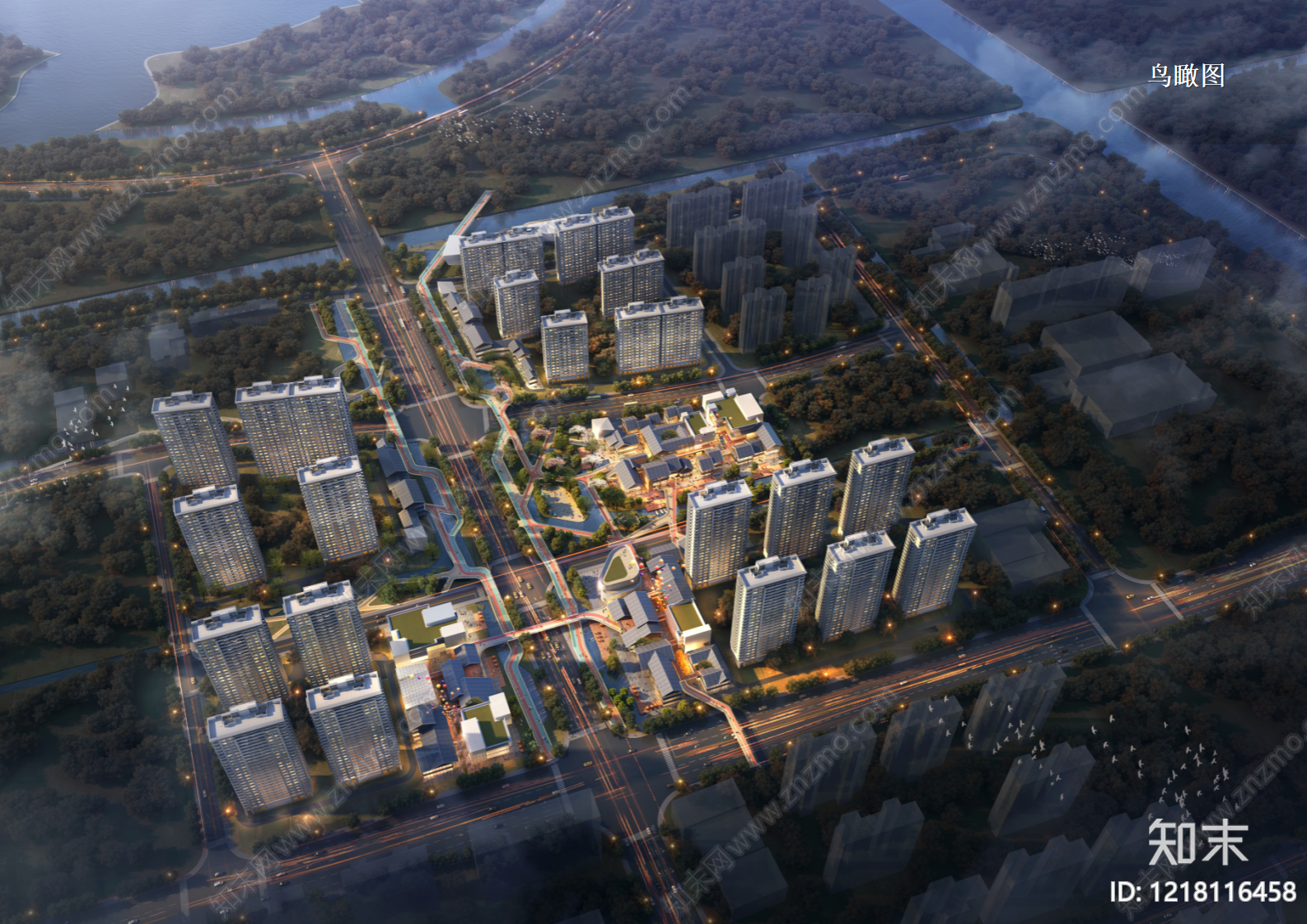 商业综合体cad施工图下载【ID:1218116458】